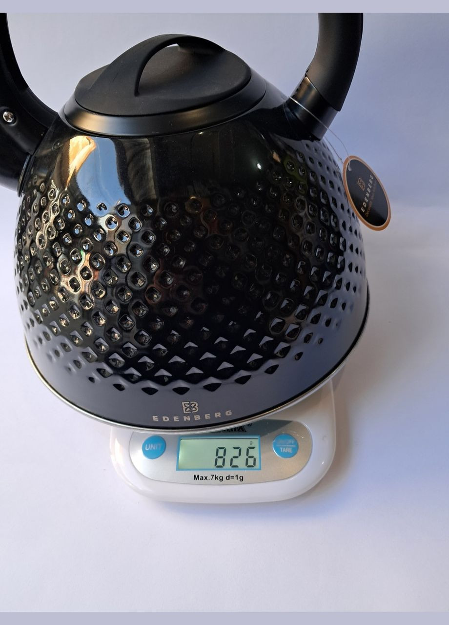 Чайник із нержавіючої сталі зі свистком 3 л EB-8854B Edenberg (322317409)