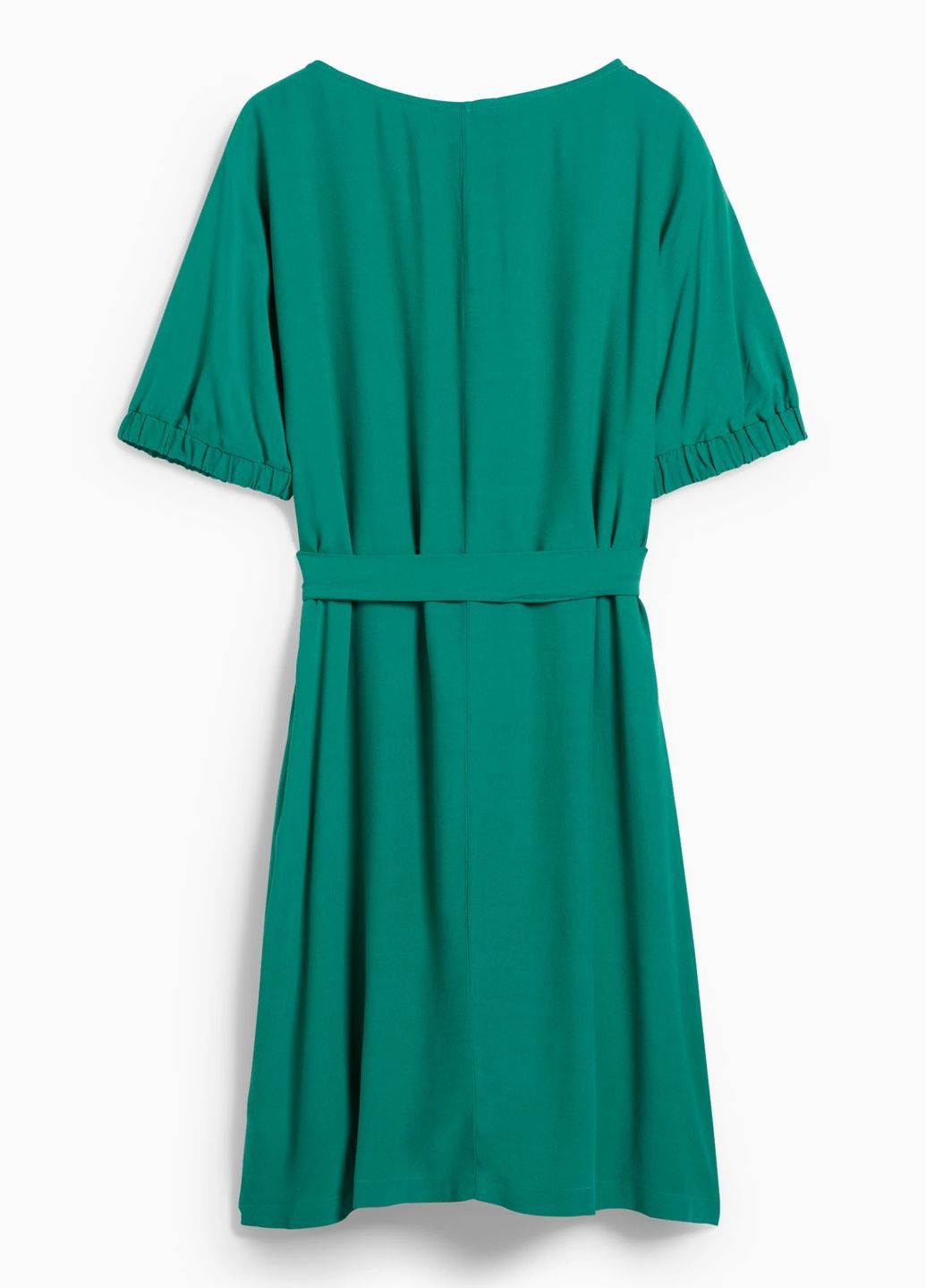 Зеленое кэжуал платье из вискозы C&A однотонное