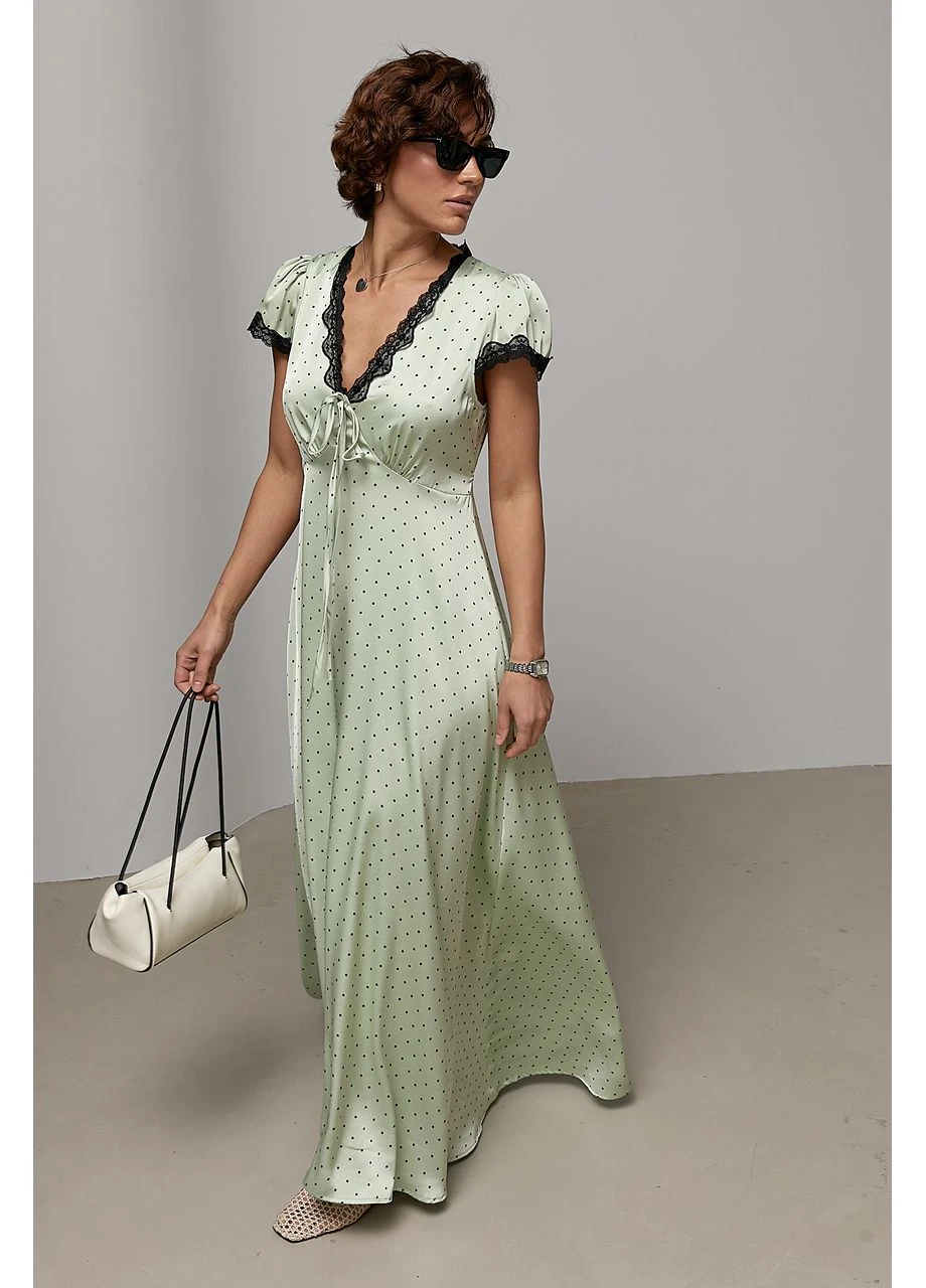 М'ятна кежуал сукня Lurex однотонна
