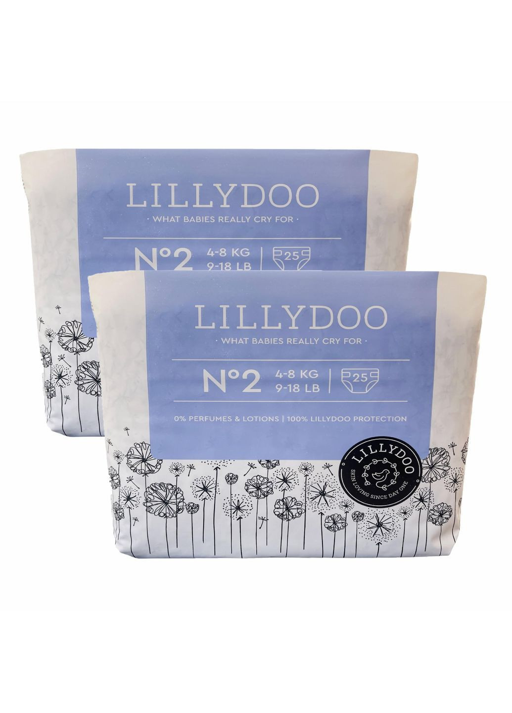 Підгузники 2 4-8 кг 75 шт Lillydoo (369458381)