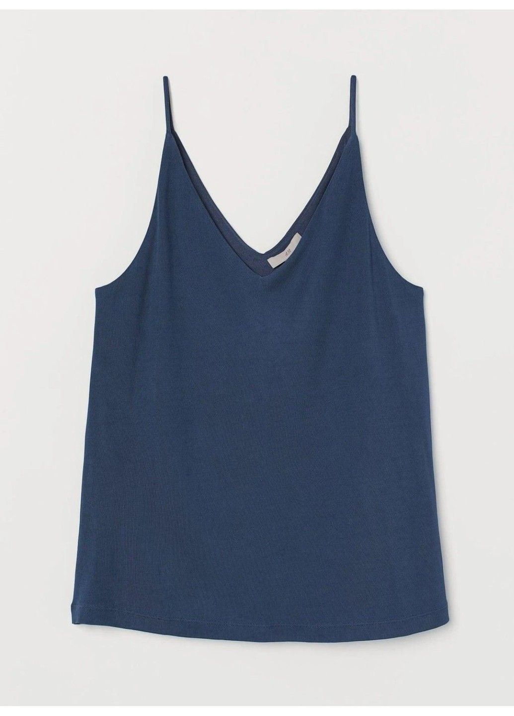 Жіночий топ на бретелях Н&М (57510) XXS Темно-синя H&M (298006952)
