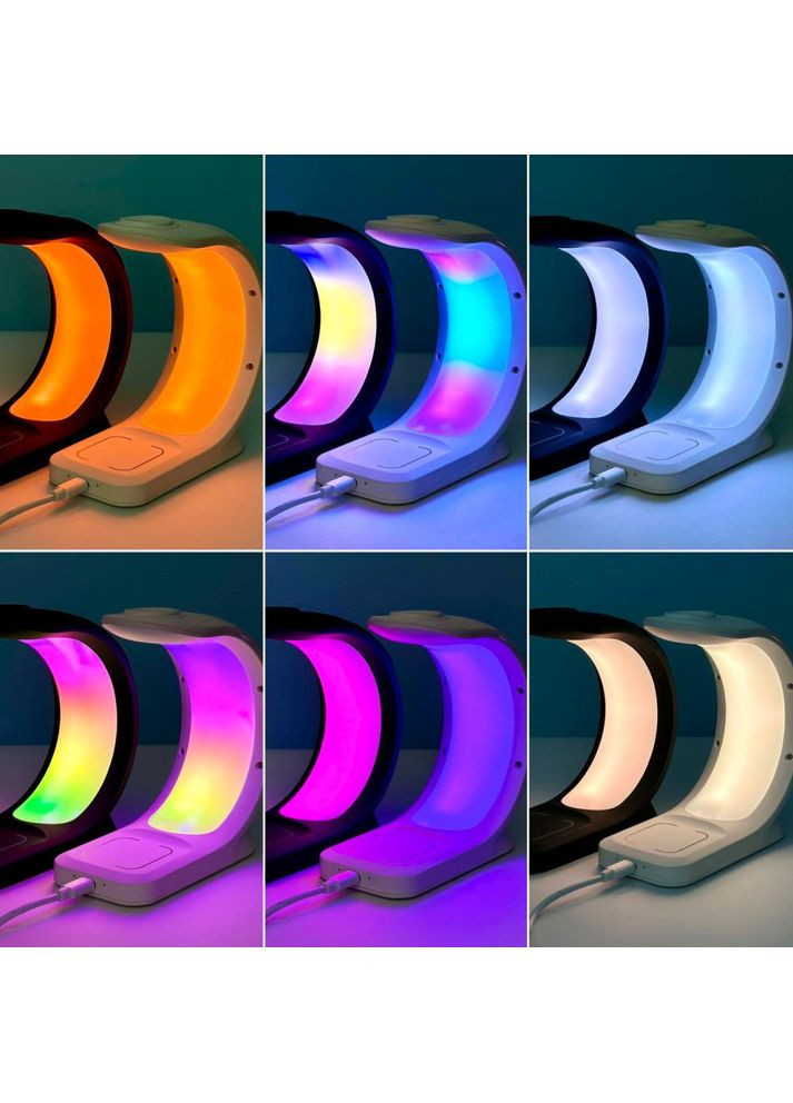 Бездротовий зарядний пристрій T17 Magnetic 3in1 RGB Light No Brand (353497811)