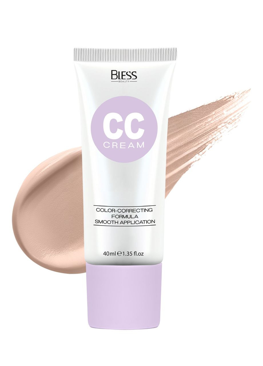 СС-крем для обличчя №02 (Light) Bless Beauty (370665114)