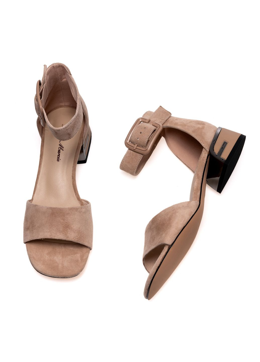 Комбинированные босоножки 01653 бежевые 35 Lady Marcia с ремешком