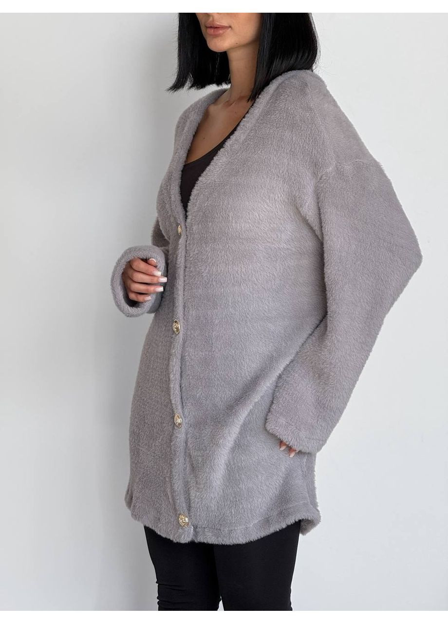 Серый демисезонный кардиган Vione