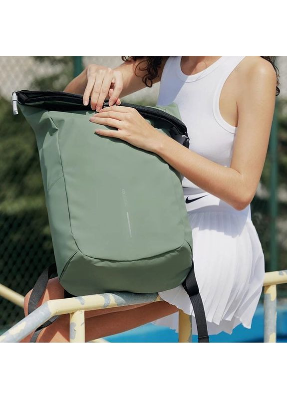 Городской рюкзак Анти-злодей Urban Water Resist Roll-top 16" 20/26L Iceberg Green (P706.2807) XD Design (354824705)