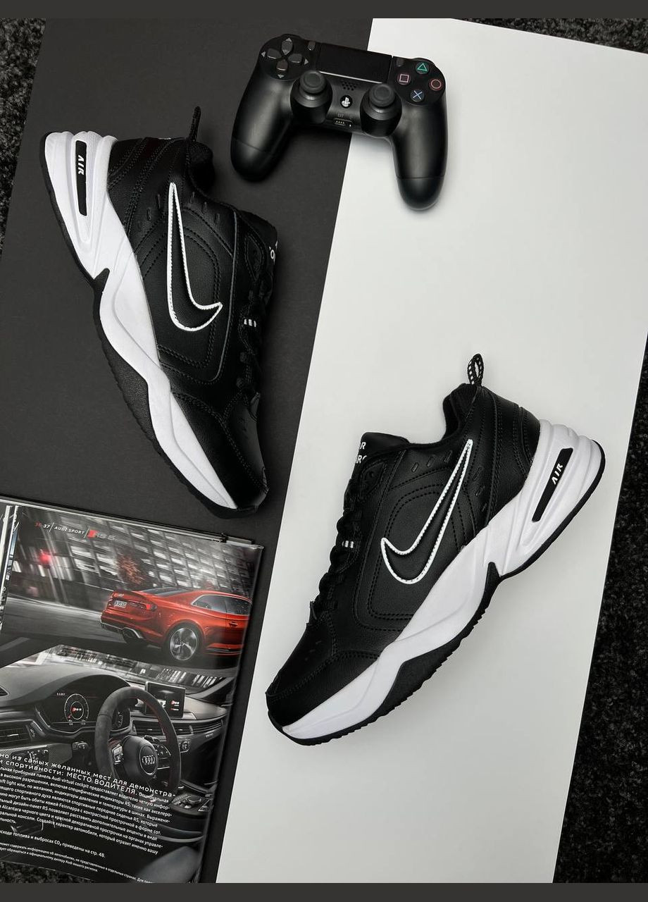 Чорні Осінні кросівки чоловічі, вьетнам Nike Air Monarch Black White