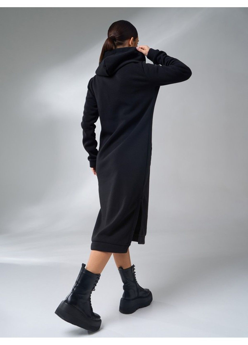 Черное повседневный платье issa pus 11104 черный ISSA PLUS