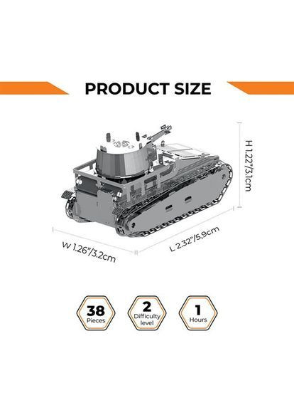 Колекційна модель-конструктор World of Tanks танк Leichttraktor Vs.Kfz.31 () Metal Time MT063 (367584024)