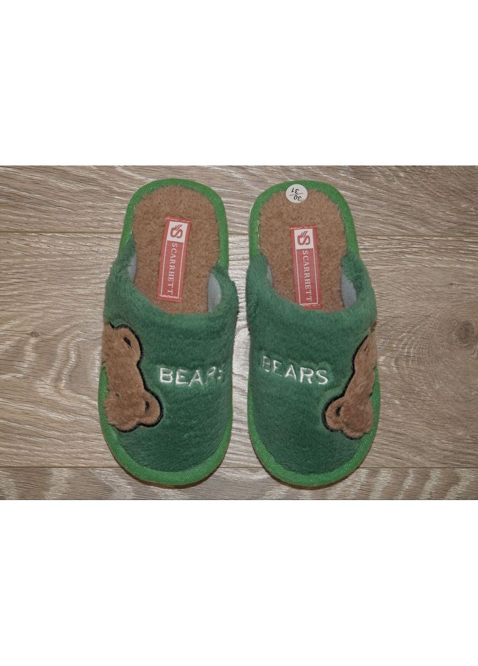 Кімнатні капці для хлопчика зелені Scarrhett (283620105)