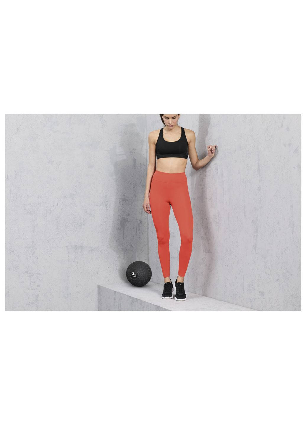 Спортивні легінси з кишенею для ключів для жінки LYCRA® 418987 кораловий Crivit (294206804)