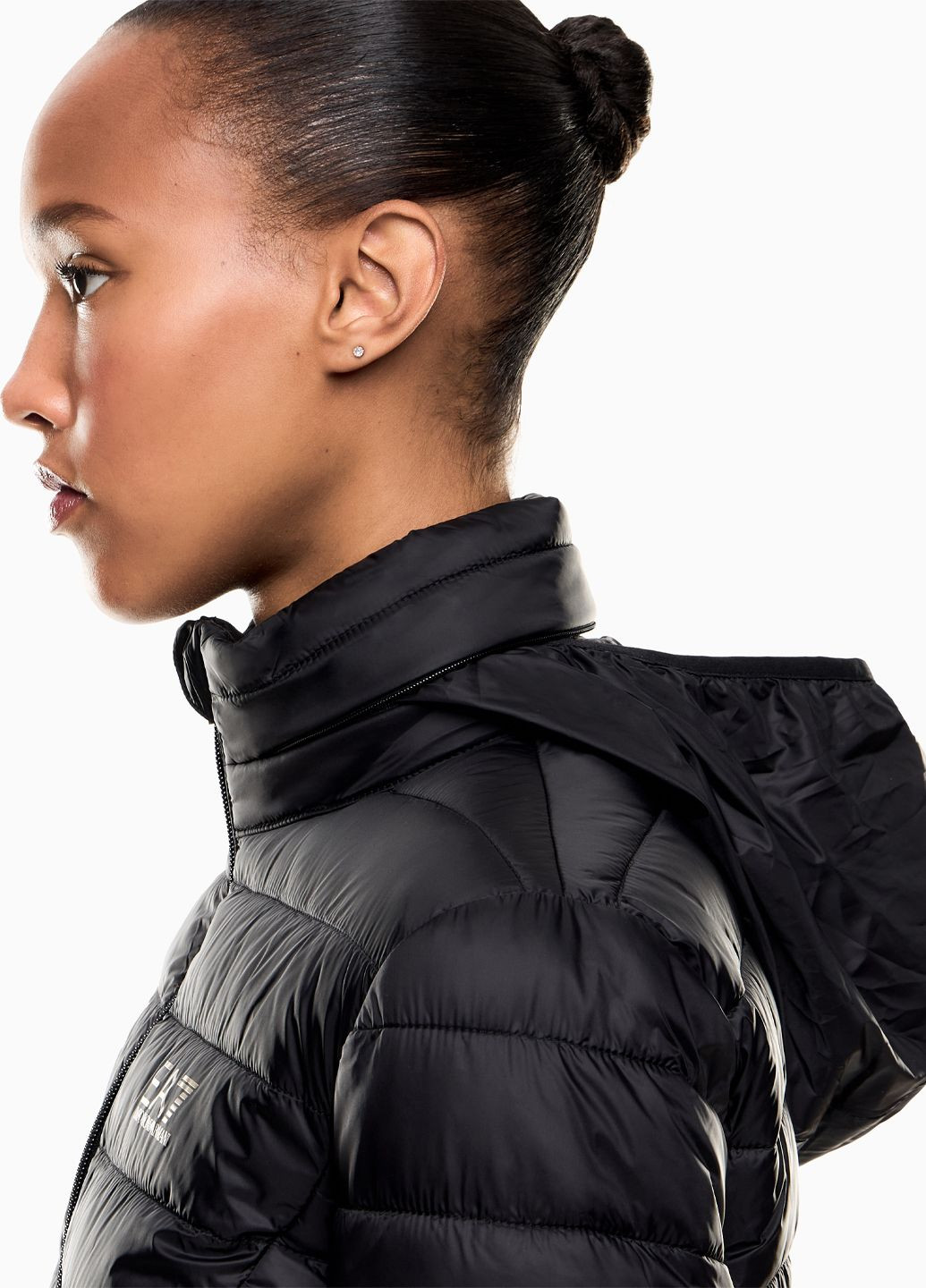 Чорна демісезонна куртка Emporio Armani