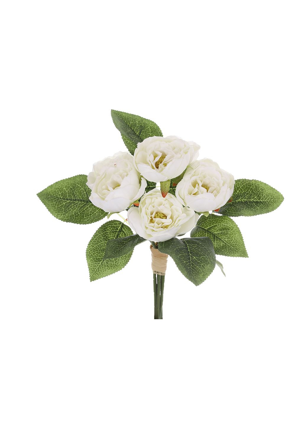 Букет піоноподібних троянд (7шт) довжина 30см, матеріал - пластик і тканина, білий No Brand (321963803)