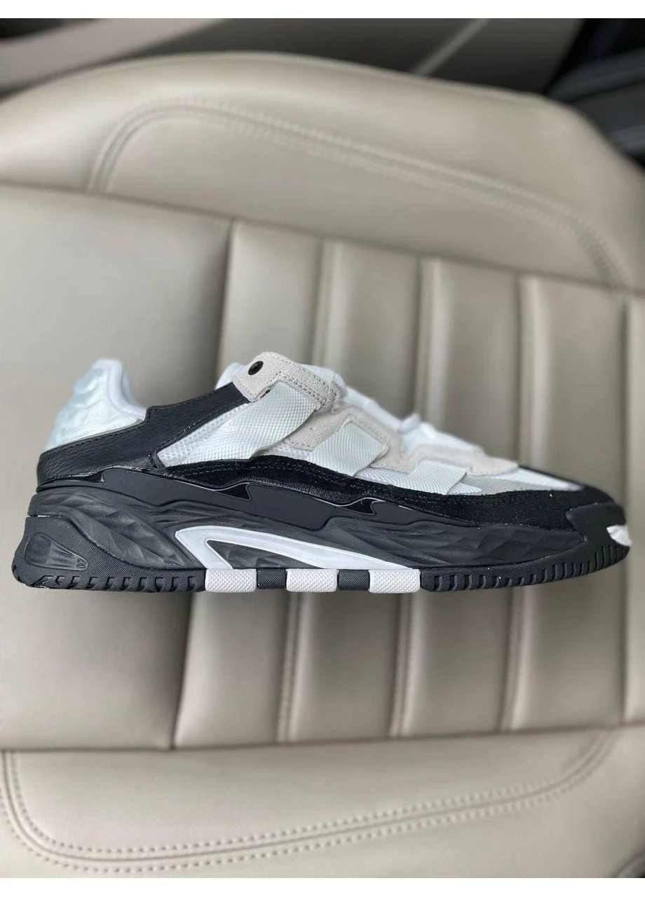 Білі літні кросівки adidas niteball white black 1 адідас найтбол No Brand