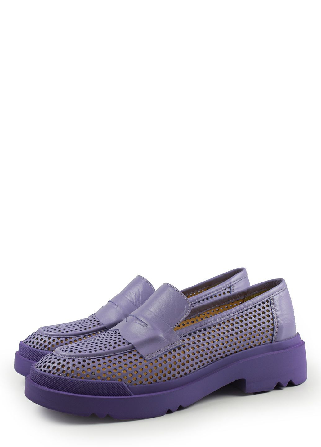 It-Girl Летний туфель лоферы фиолетовый з натуральная кожа, — лето (292557671)