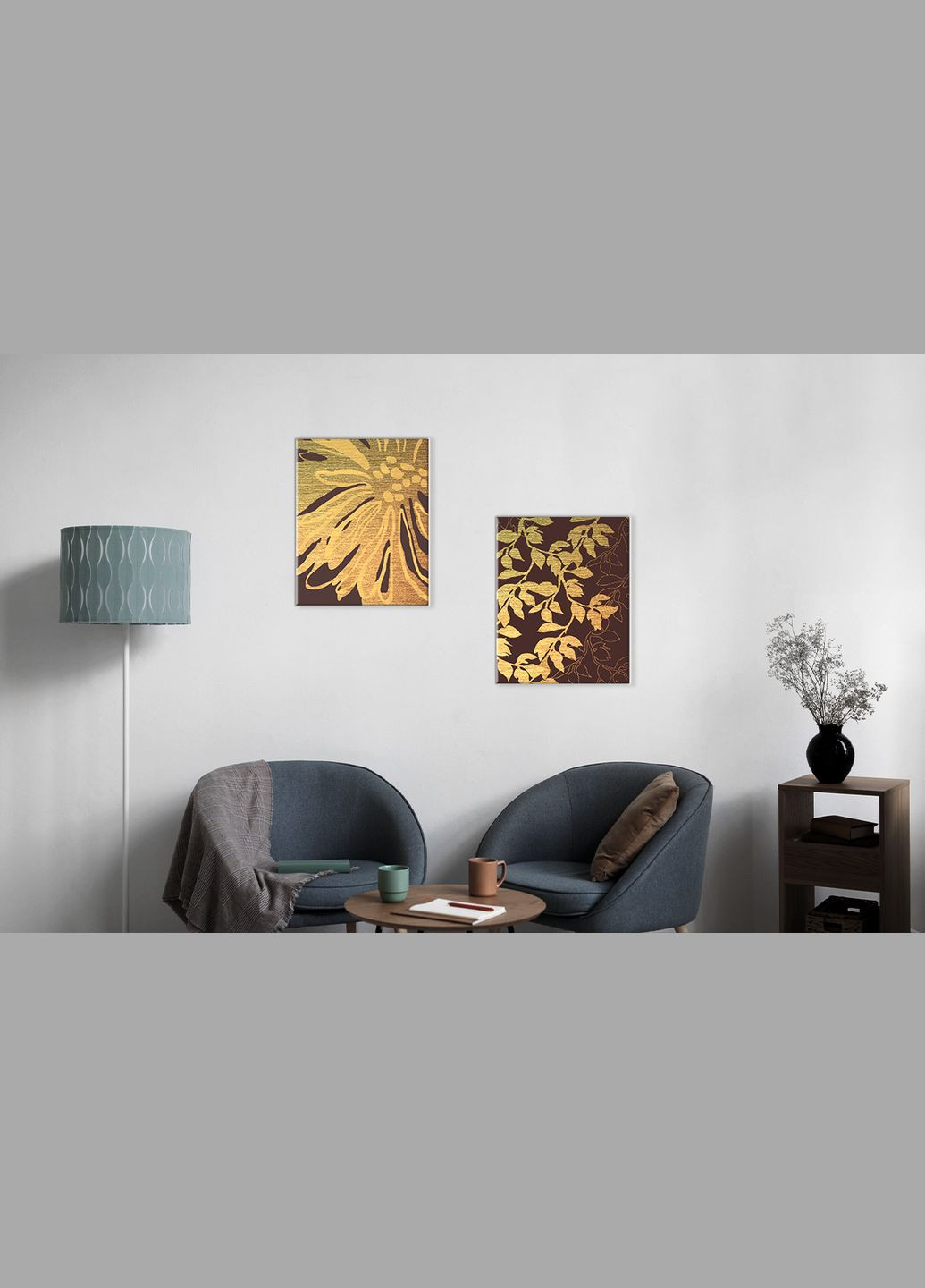 Набір картин за номерами з металевими фарбами Золотий стандарт (ITR-043) 2 шт в наборі Riviera Blanca (303135926)