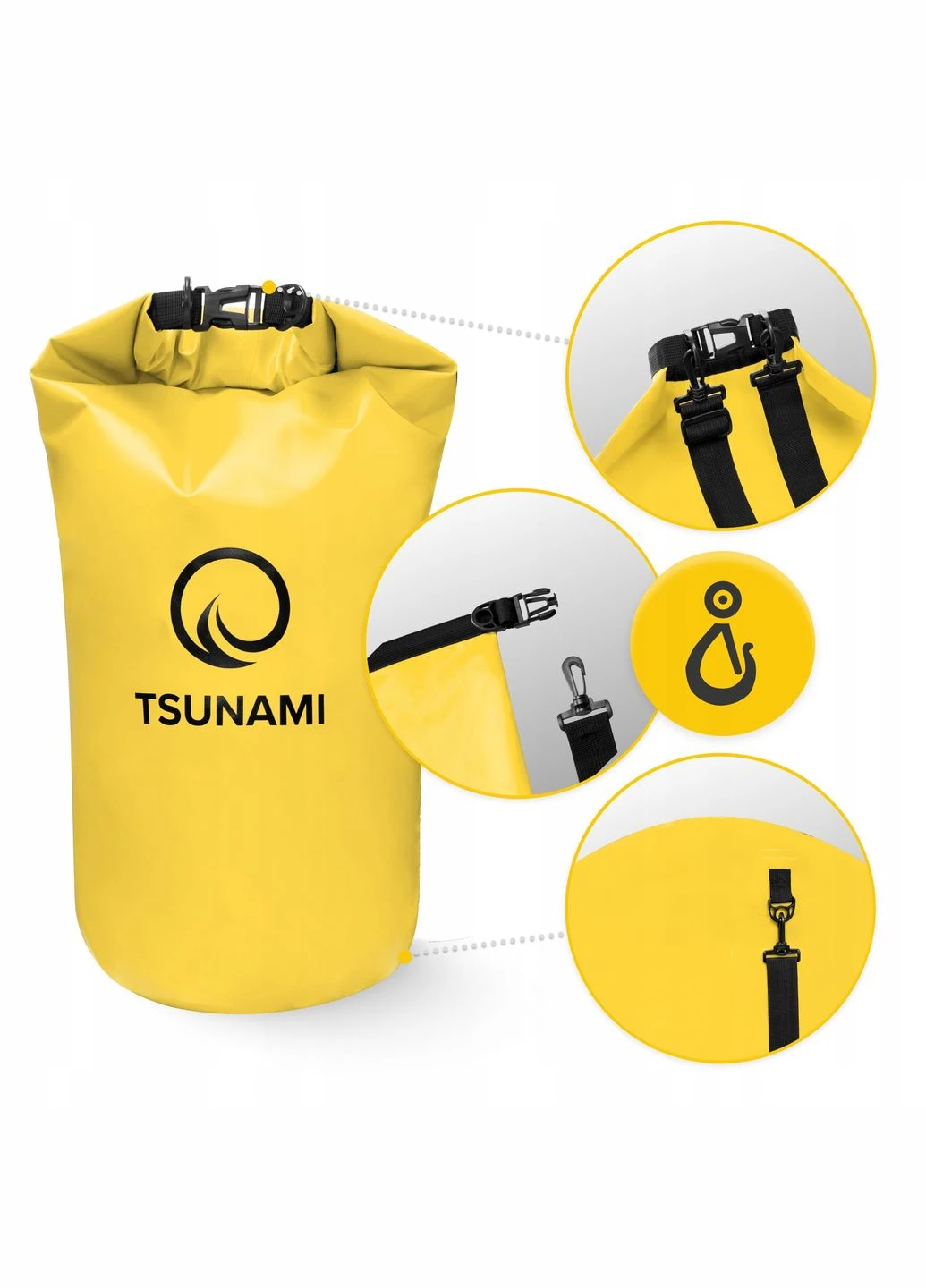 Гермомешок Dry Pack 30 л водозащитный Yellow (P-5907739314086) TSUNAMI (301733442)