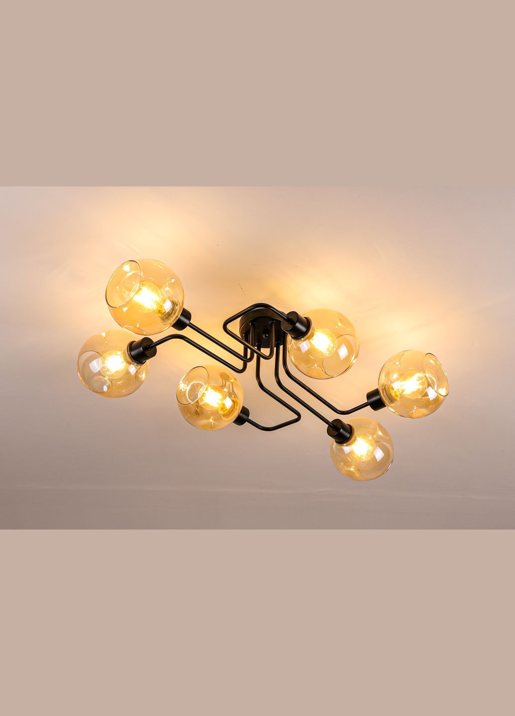 Потолочная люстра в гостиную V GLX21700/6D BK Valeso (301796910)