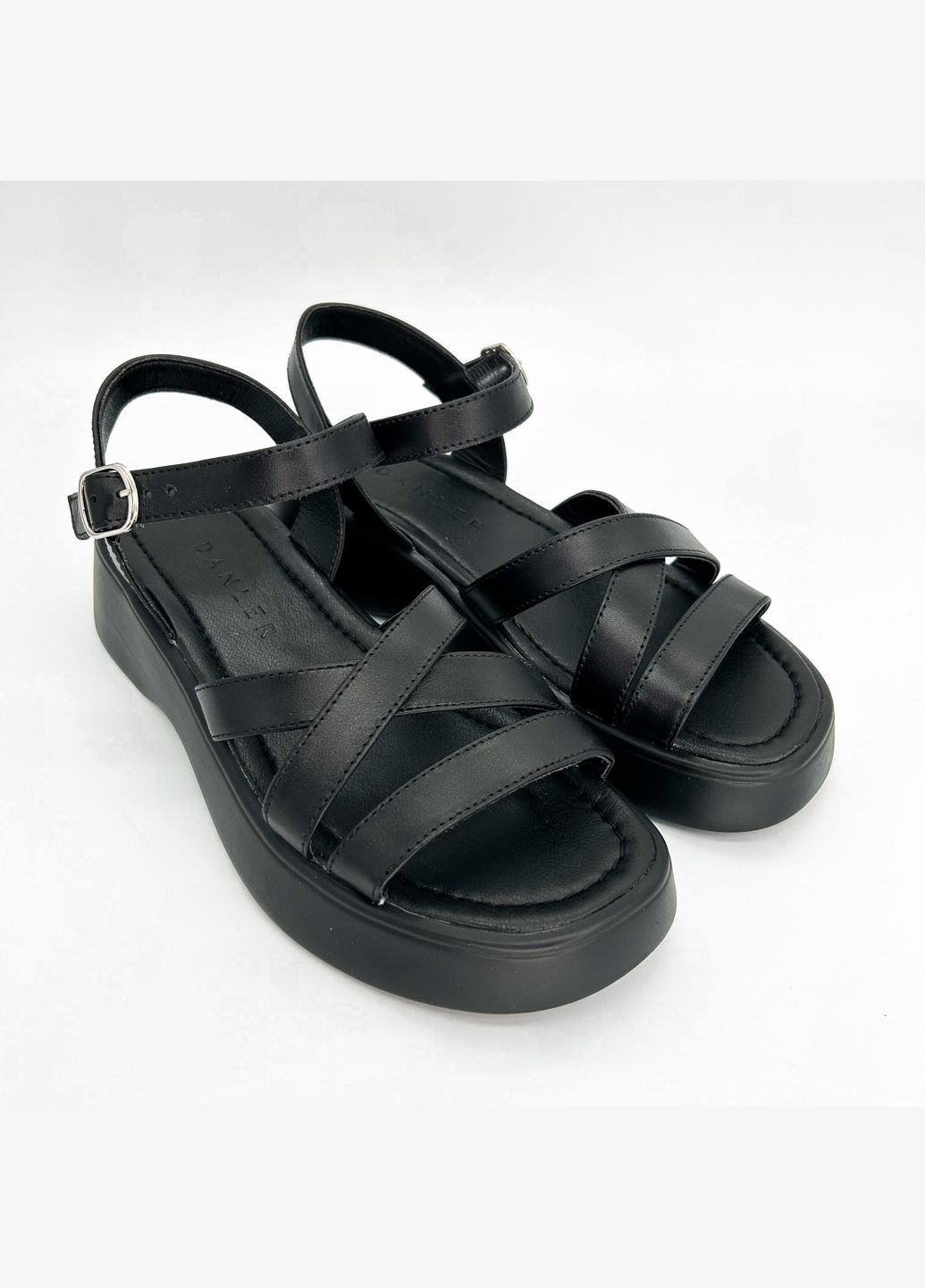 сандалии (р) кожа 0-1-1-253 Danler на ремешке