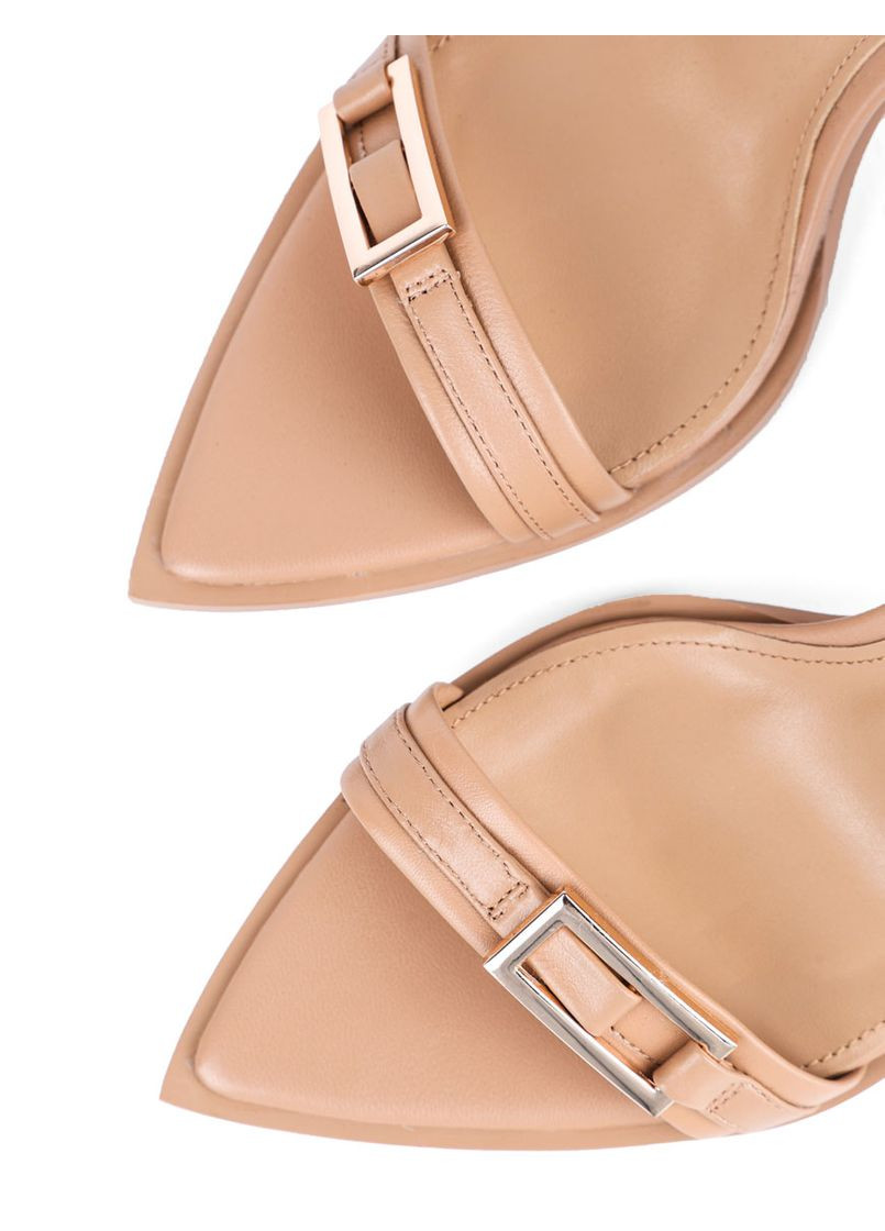 Жіночі Босоніжки F605A-805-2 Бежевий Шкіра MIRATON (327538638)