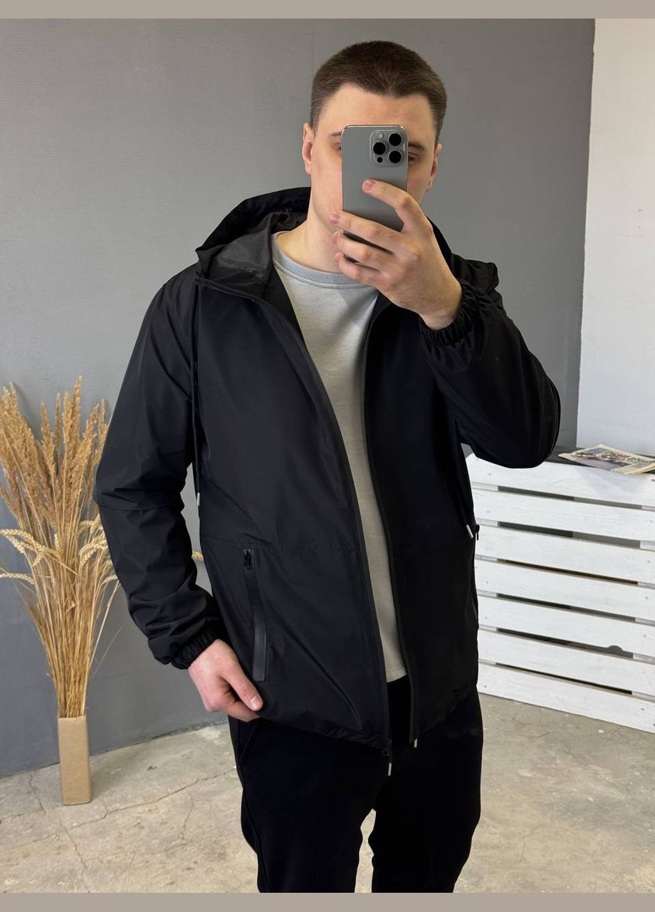 Черная ветровка No Brand