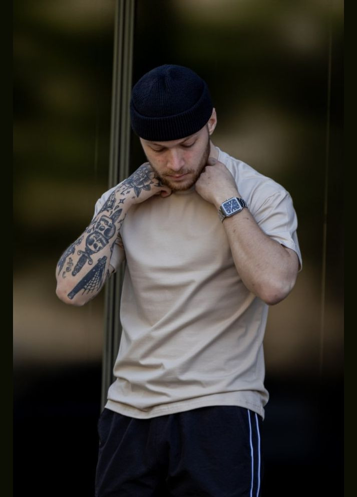 Бежева чоловіча футболка - demo, бежевий Reload