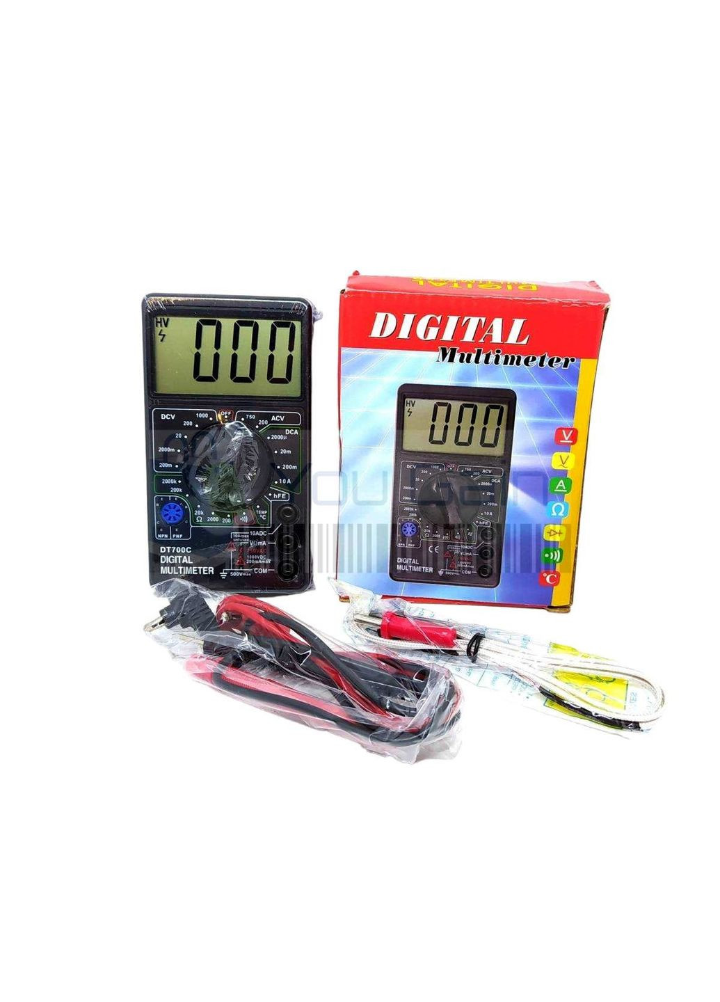 Мультиметр 700C (Большие цифры) с термопарой DT (362051663)