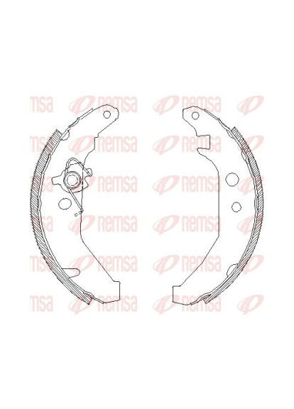 Колодка тормозов. барабан. FORD FIESTA III, IV задн. (выр-во) 4185.00 Remsa (342403343)