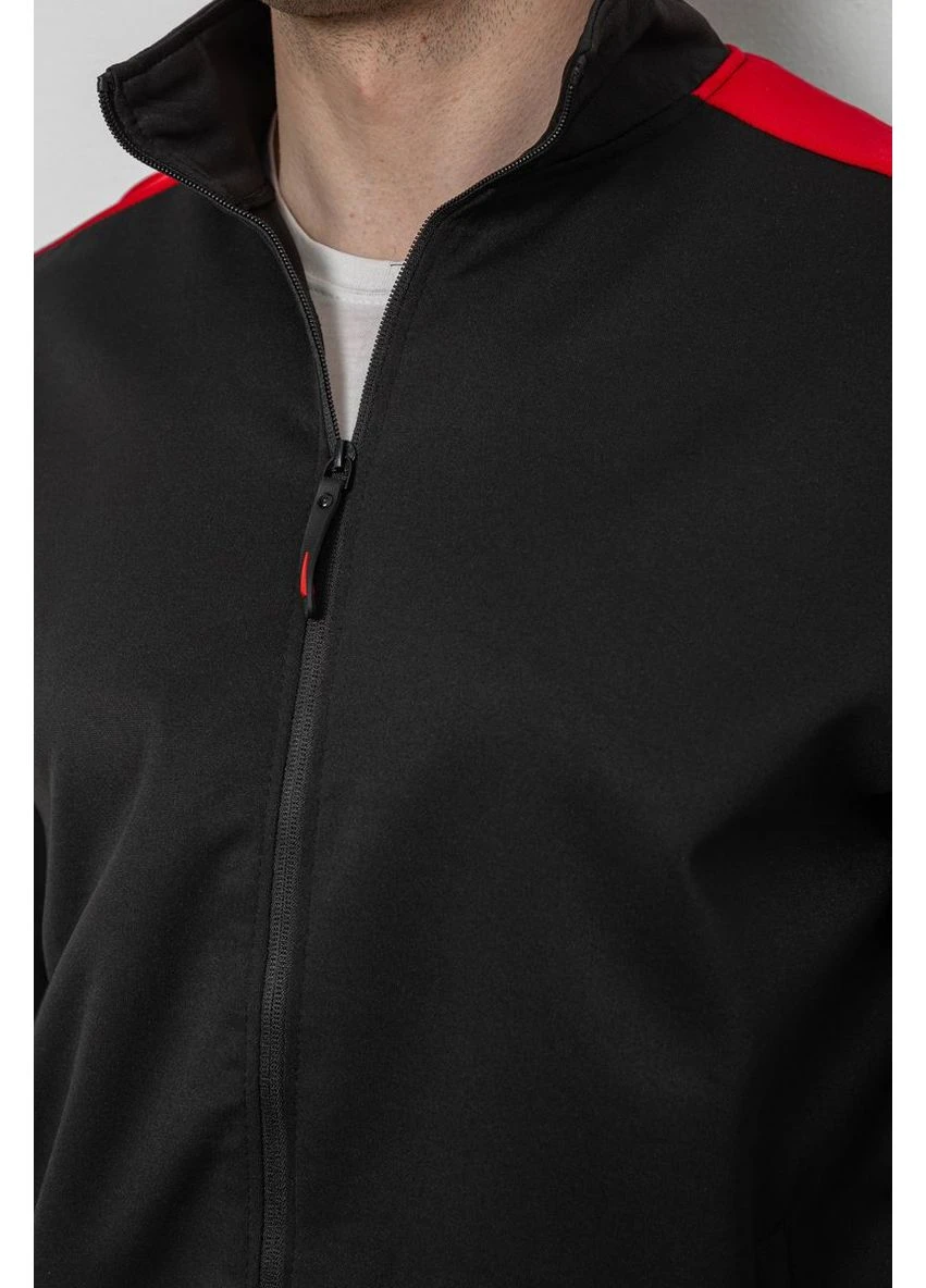 Черный демисезонный спортивный костюм мужской двухнитка,, 129r5215 Ager