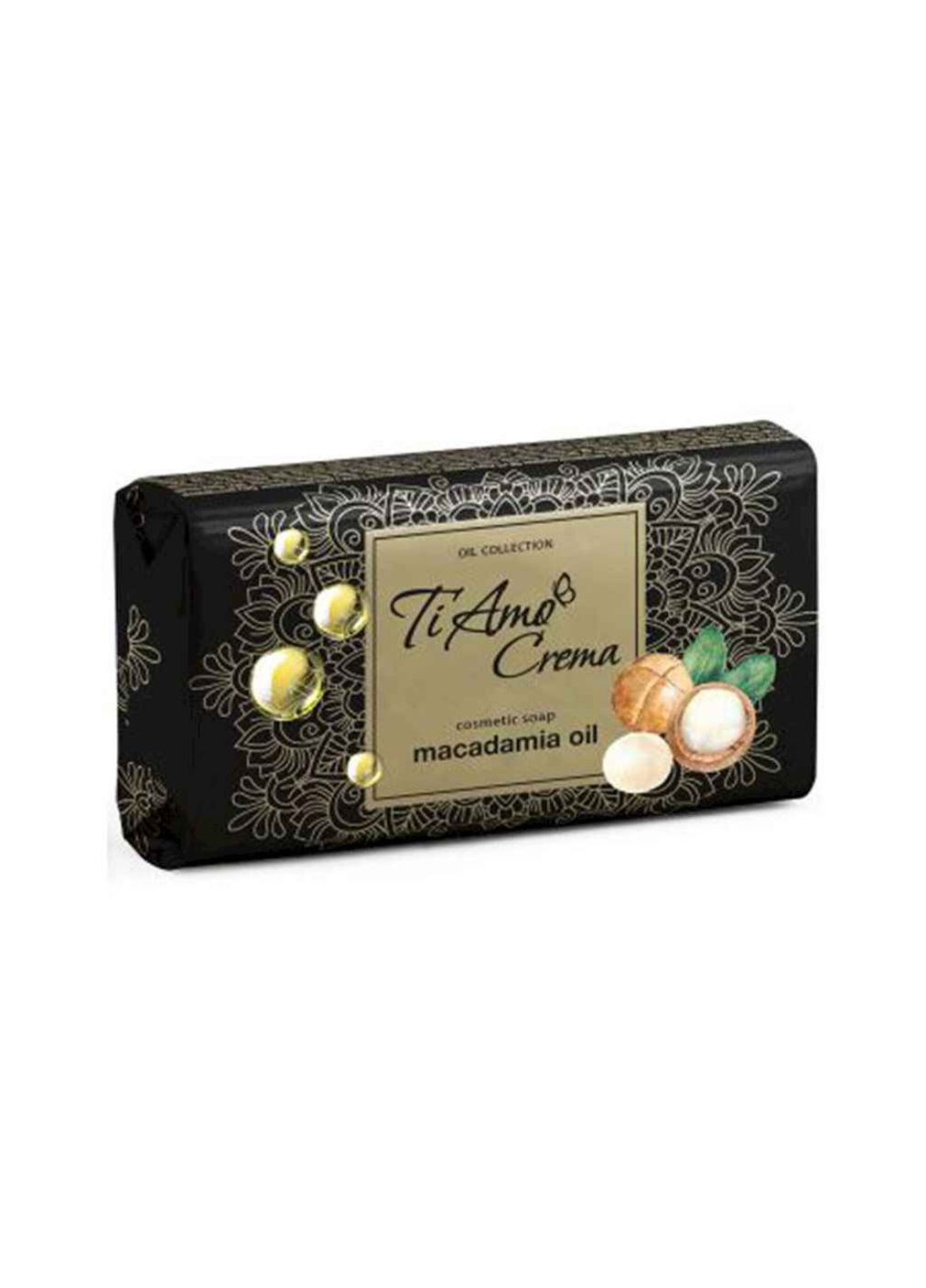 Мыло туалетное С маслом макадамии 125г 1шт TiAmo Crema (357223602)