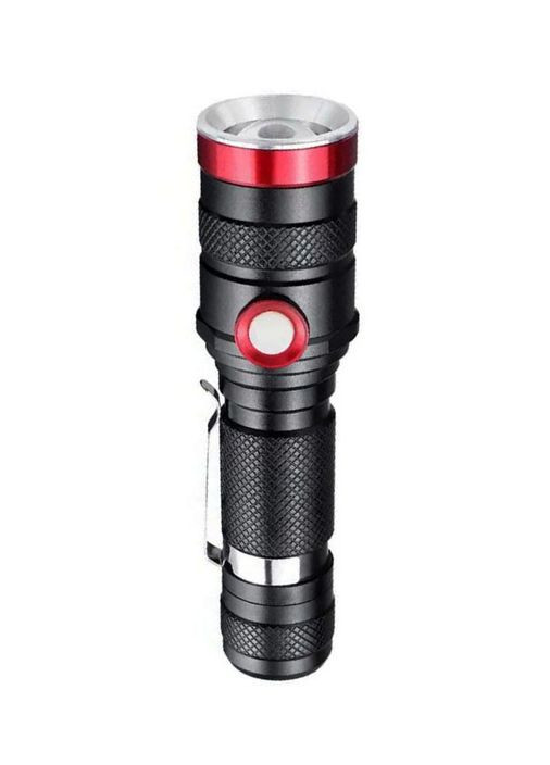 Фонарь ручной аккумуляторный BL-736-T6 1 режим фонарик противоударный с клипсой зумом 18650 X-Balog (297331254)