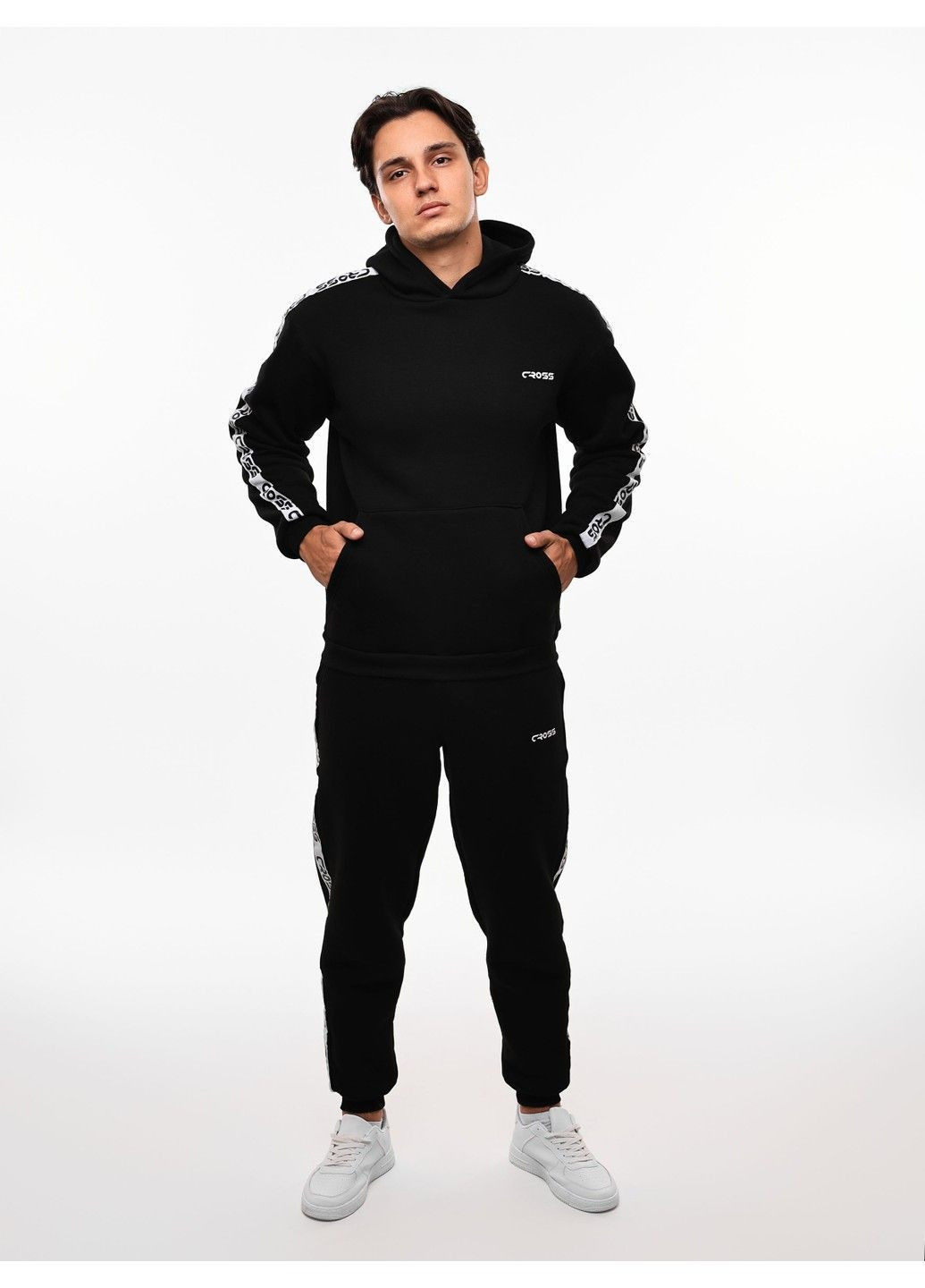 Чорний спортивний костюм чоловічий No Brand