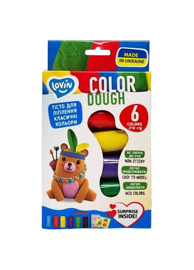 Набір тіста для ліплення колір різнокольоровий CB-00236878 LOVIN'DO (314889937)