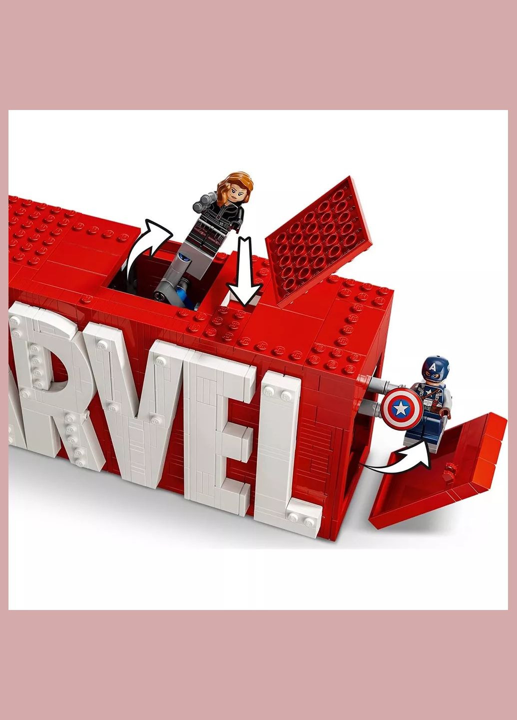 Конструктор Marvel Логотип і мініфігурки (76313) Lego (333253051)