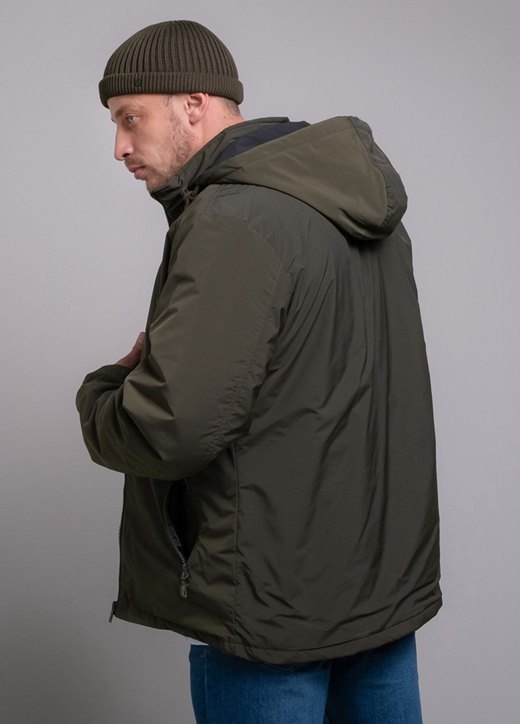 Зелена куртка чоловіча зелений демісезонна 338929 Fashion