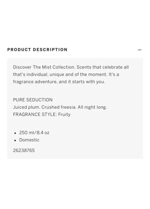 Парфюмированный набор из двух спреев и двух лосьонов для тела Pure Seduction (2х250 мл и 2х236 мл) Victoria's Secret (280265916)