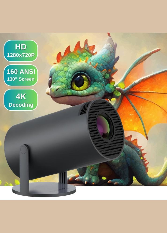 Проектор XON SmartView X-Core 1280x720P, 4K, 5200Lm (XVPC1207BW 1707) Чорний XON E-Tech (332623091)