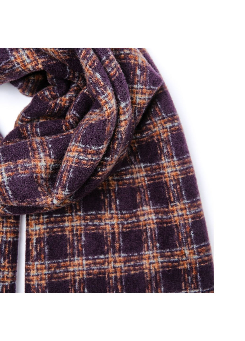 Палантин чоловічий клітинка кашемір ПОНГО 952-645 LuckyLOOK 952-645М (368194379)