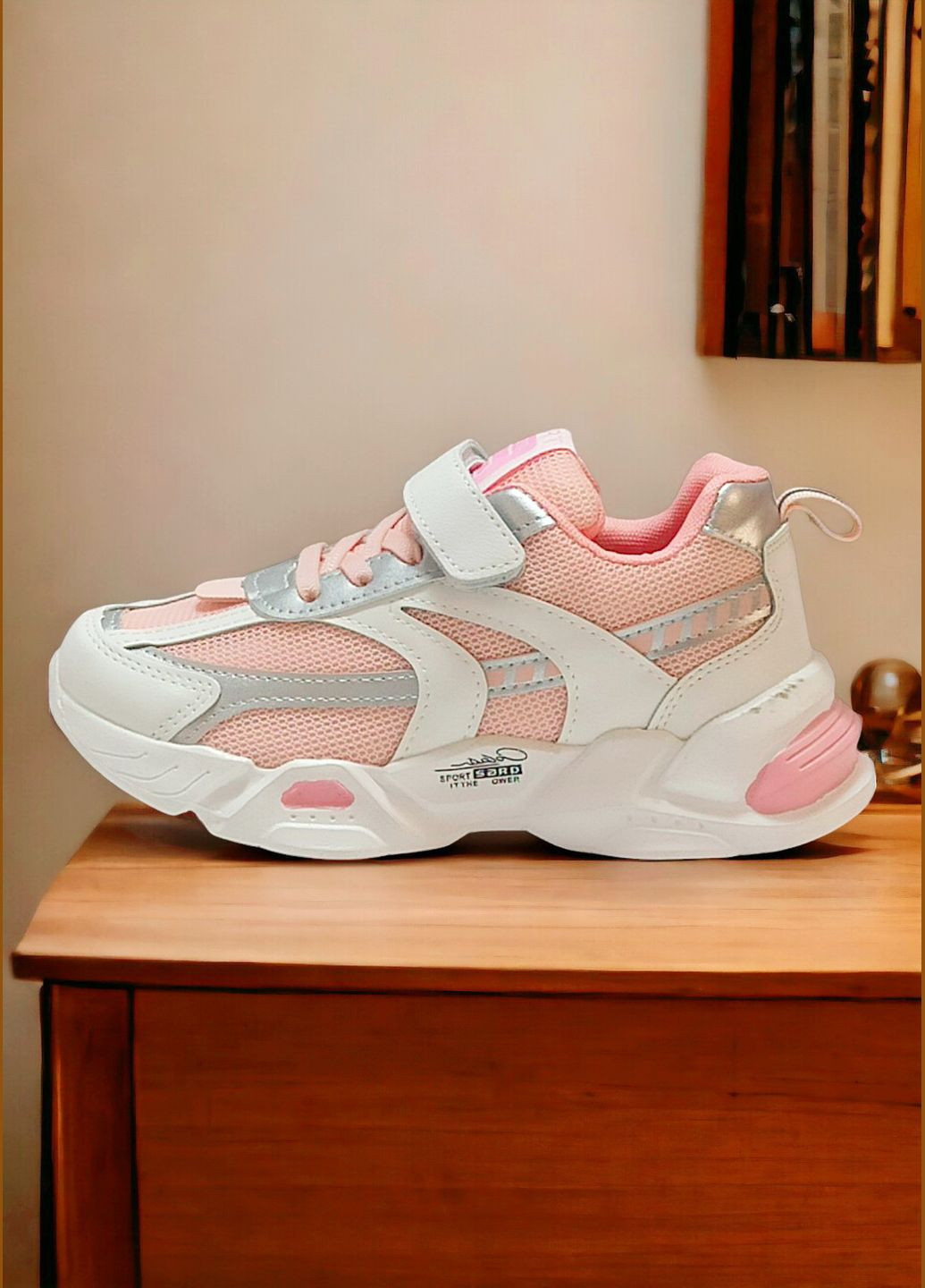 Білі осінні дитячі кросівки для дівчинки 9041 Boyang