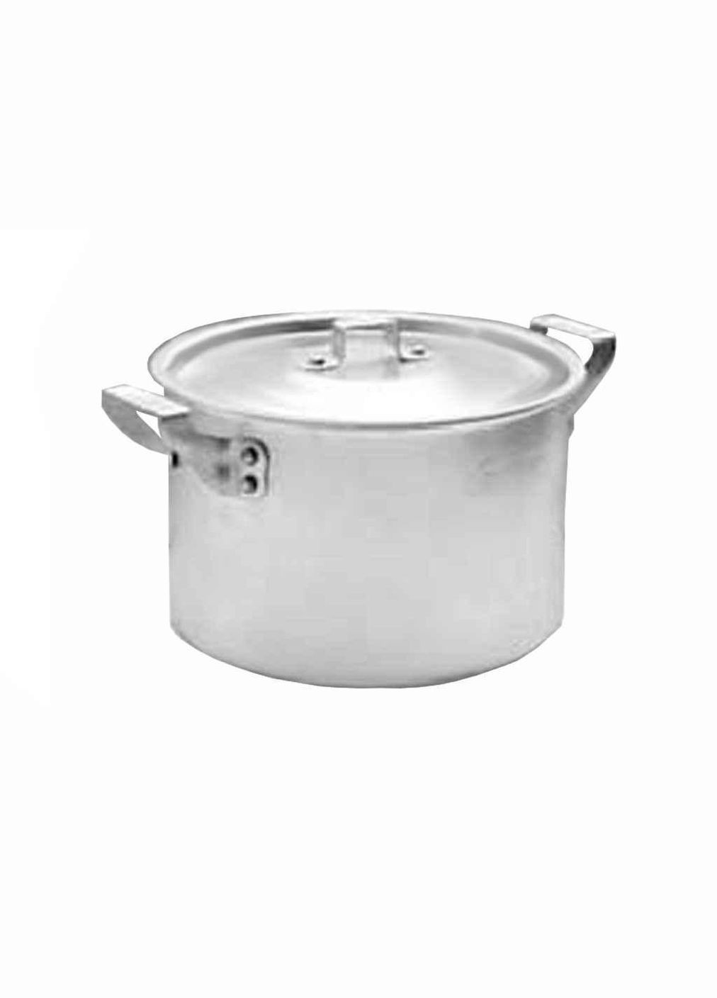 Каструля алюмінієва циліндрична 15л з кришкою ТМ Interos (304643831)