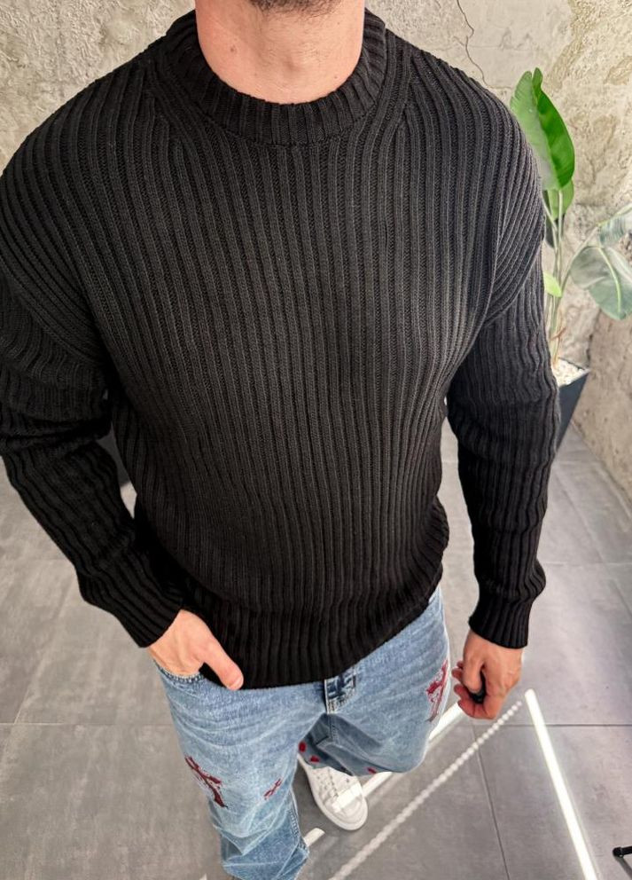 Чорний демісезонний света чоловічий стиильний весна осінь теплий No Brand