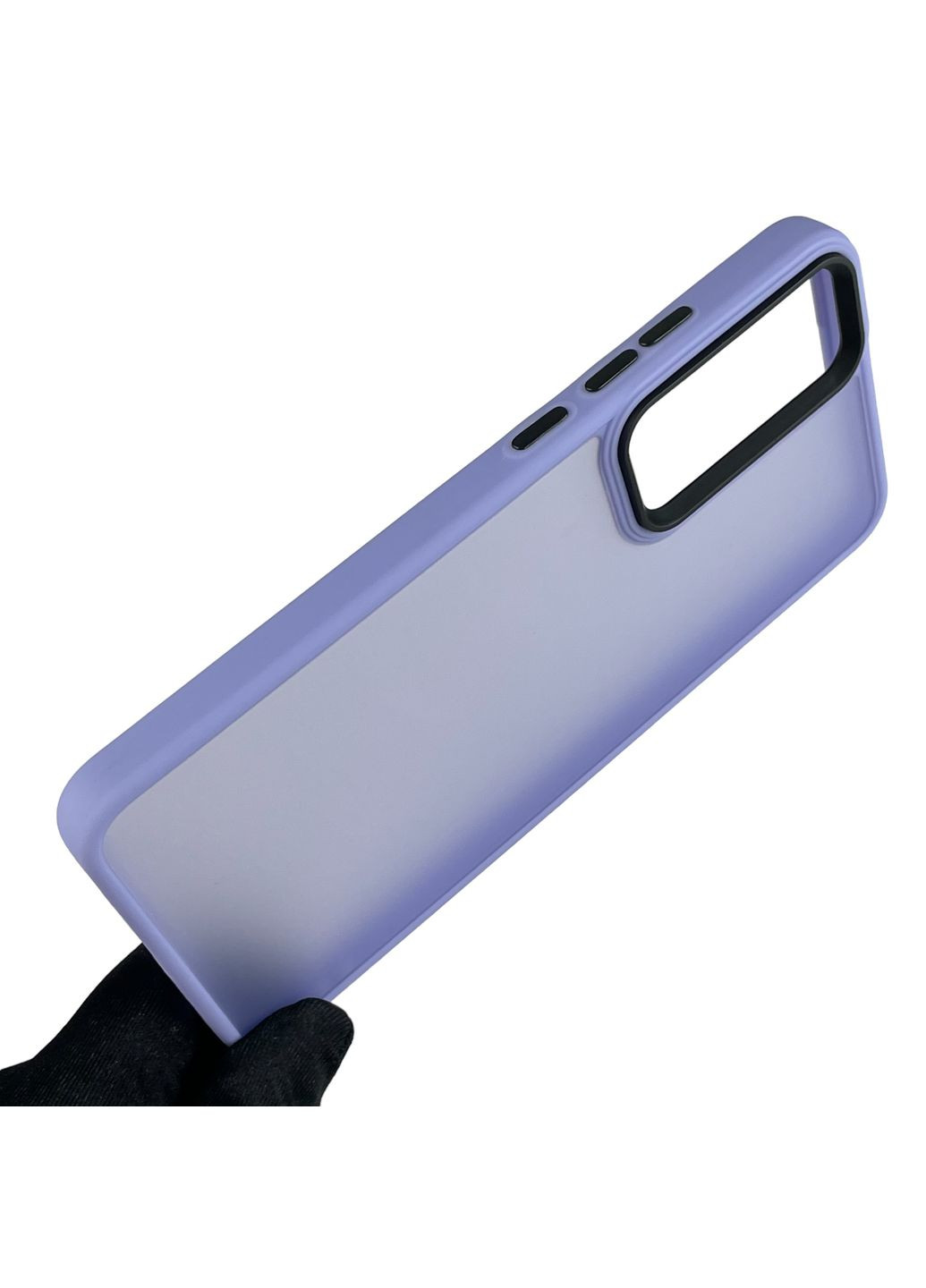 Чохол для A78 4G протиударний матовий напівпрозорий з високими бортами на оппо а78 4г бузковий Oppo (366019194)