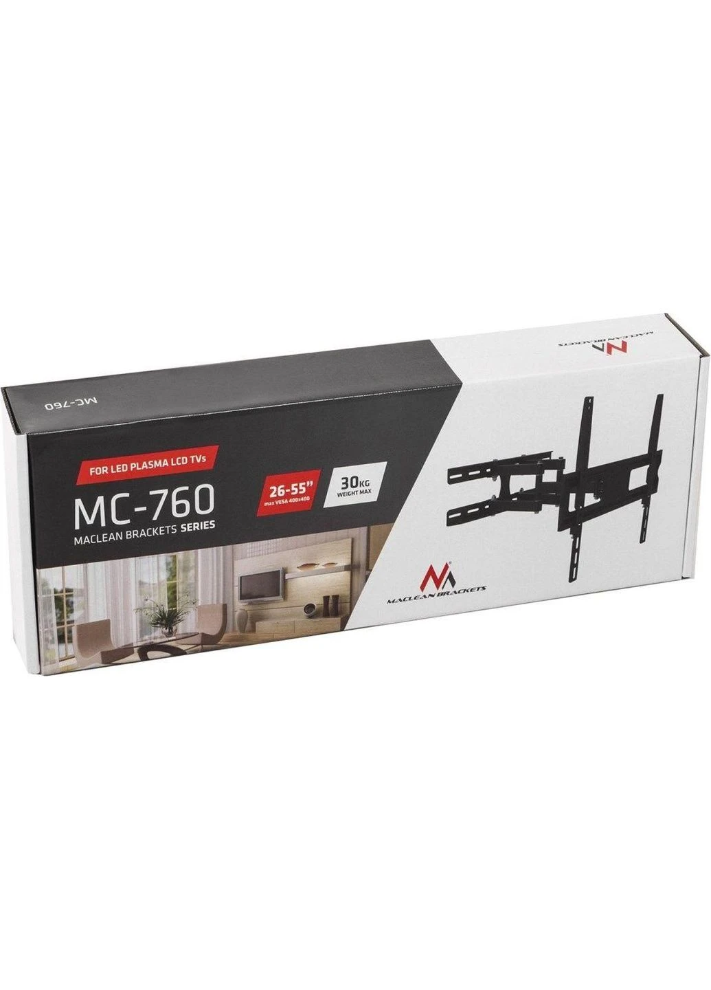 Поворотно-наклонная кронштейн для телевизоров 26-55 диагонали MC-760 (max VESA: 400 x 400) Maclean (360398873)
