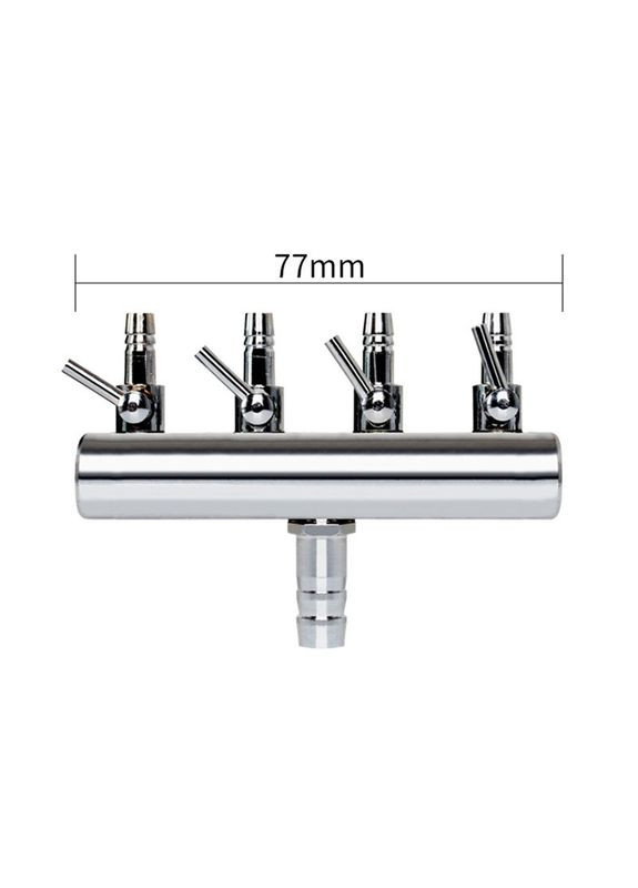 Кран на чотири виходи TD-02, 8/4мм, метал Sunsun (336328842)