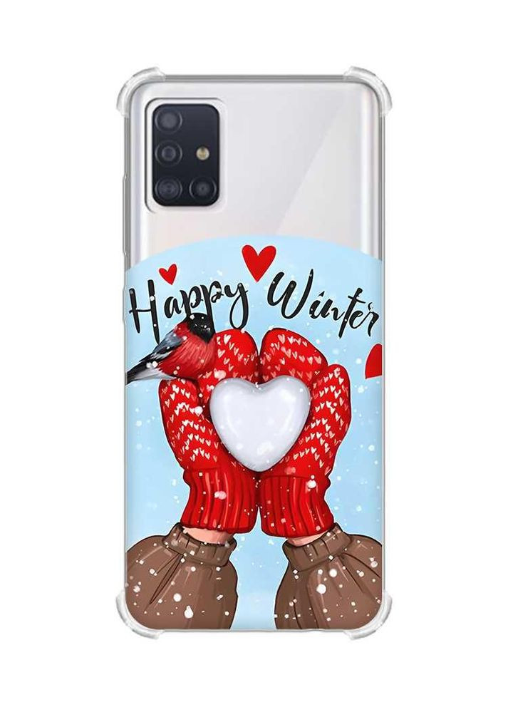 Чехол с утолщенными углами для Samsung Galaxy A51(2020)/A515 Снежок сердечко (принт 192) Creative (362964563)