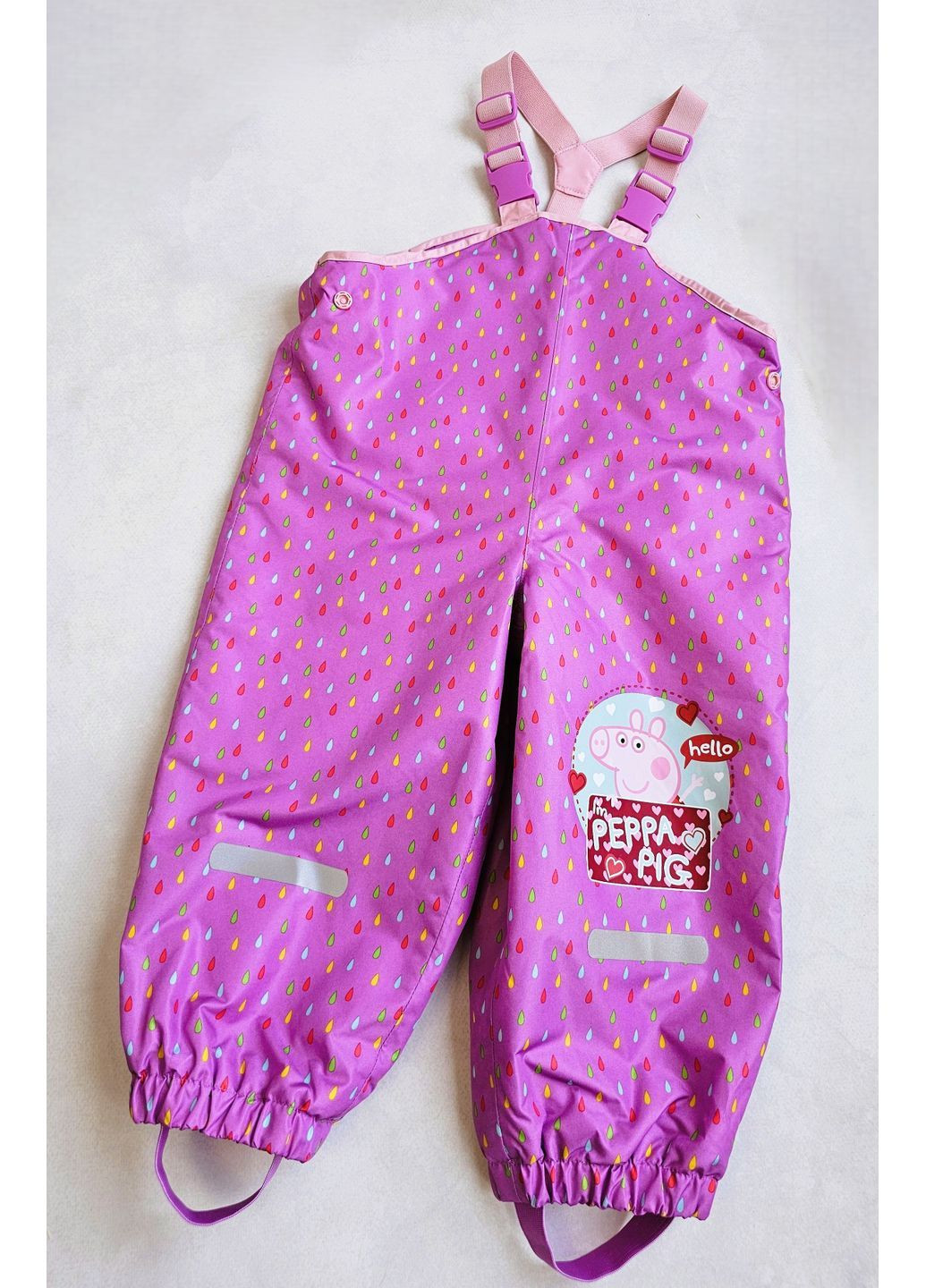Дождевик детский костюм на флисе для девочек Peppa Pig Куртка та Напівкомбінезон (371282133)