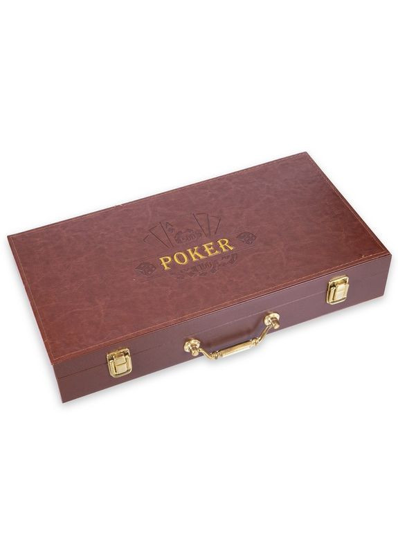 Набор для покера в кожзам кейсе SP-PK300L (300 фишек, с номиналом, р-р 40х21х7,5см) (PK300L) SP-Sport (361435969)