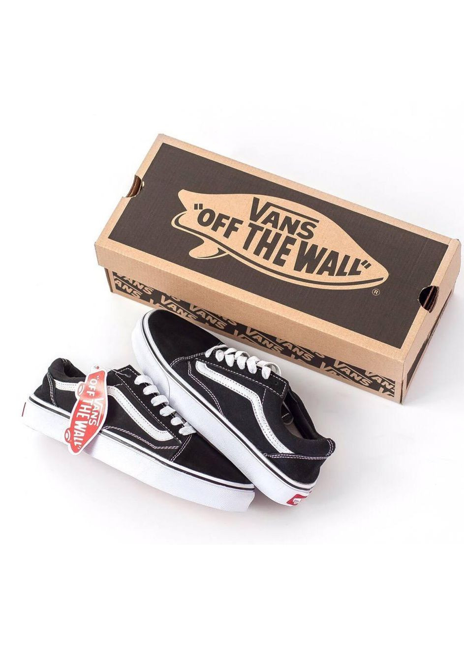 Чорні Осінні кеди чоловічі vans old skool classic black white ванс олд скул No Brand