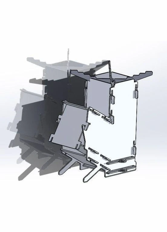 Производная турбо печь разборная + чехол No Brand (348334730)