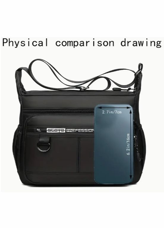 Чоловіча сумка через плече для подорожей, роботи Staye Pro Темно-синій XJXN (317462583)